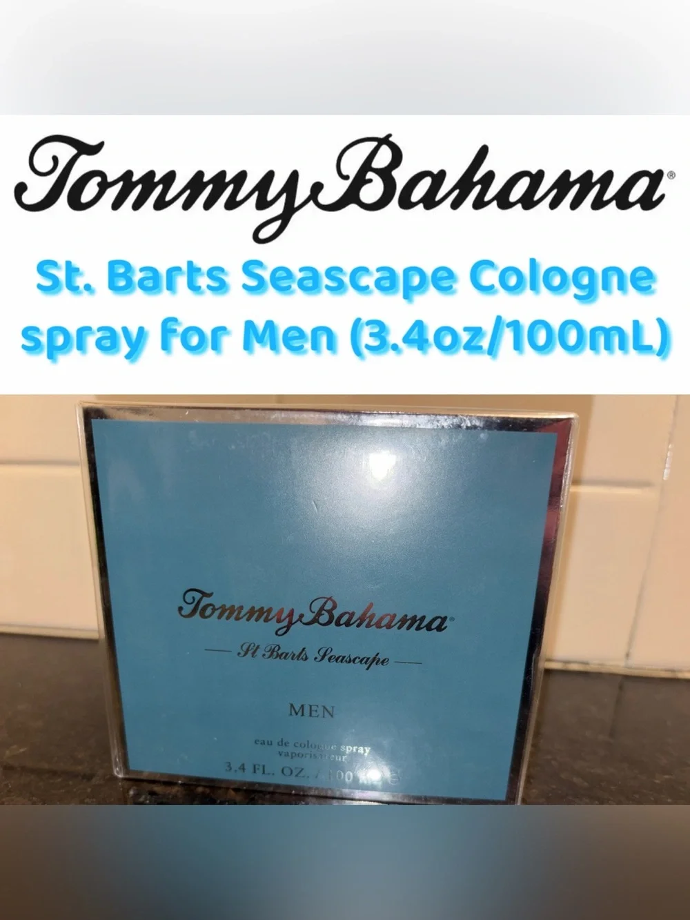 Tommy Bahama - St. Barts Seascape Cologne spray for Men (3.4oz) - New/Sealed
